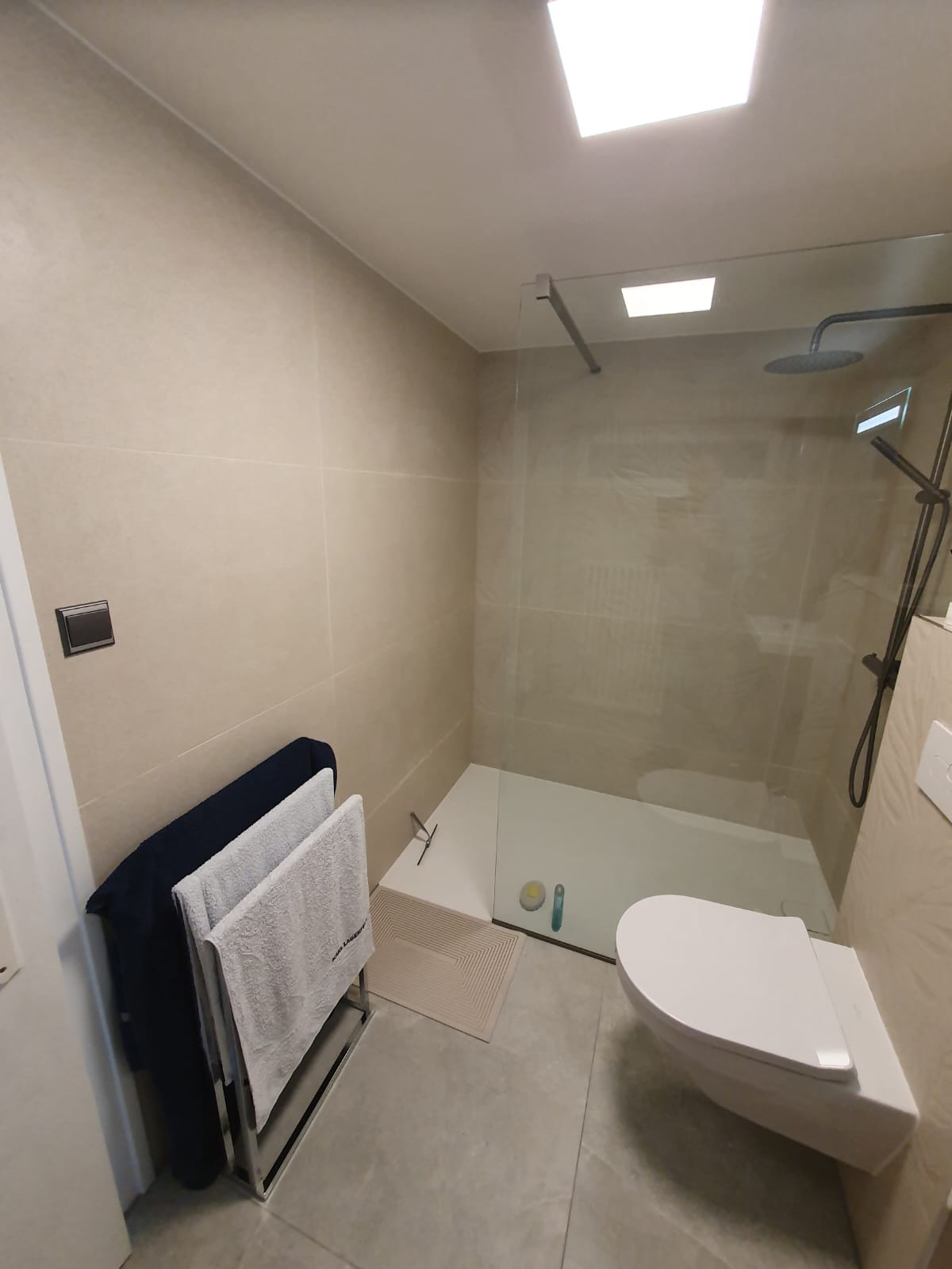 Vue douche et porte-serviettes — Thionville